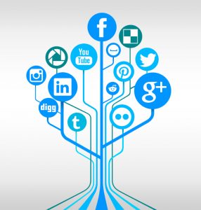 Social media networks tree